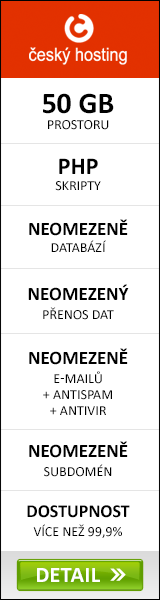 wide skyscraper 160x600px Český hosting